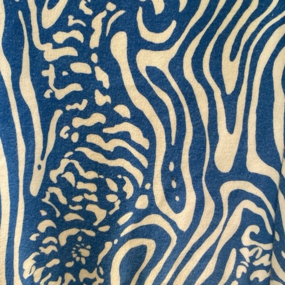 Lilly Pulitzer Clarke Blue and White V- neck Dress - Picture 5 of 6